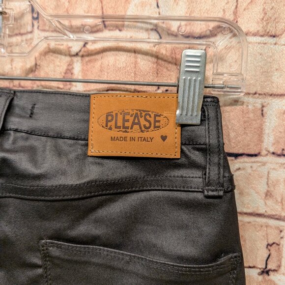 PLEASE Made In Italy European Style 100% Polyurethane Jeans Size X Small - Picture 15 of 15